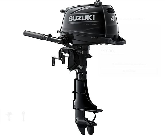 TILBUD! Suzuki DF 4, 5 og 6 hk - 4 takt - Pris fra: Kr 11 241,-