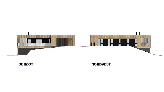 Fasade Sørøst og nordvest