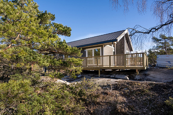 Nyoppført delikat hytte i landlige omgivelser på Kirkøy, Hvaler.