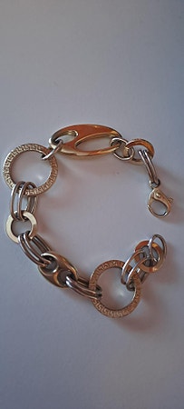 Unikt vintage armbånd i 14K gull – Tre farger (Hvitt, gult og rosé)