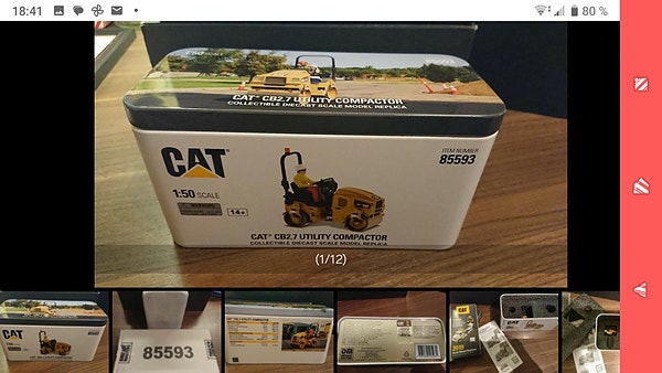 Diecast masters - Cat® CB2,7 utility compactor - uåpnet