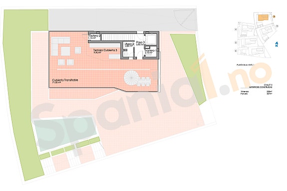 Plantegning takterrasse