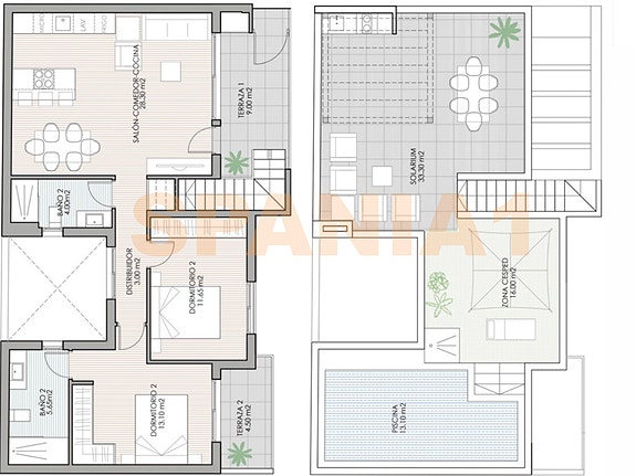 Plantegning av leiligheten