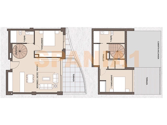 Plantegning av leiligheten