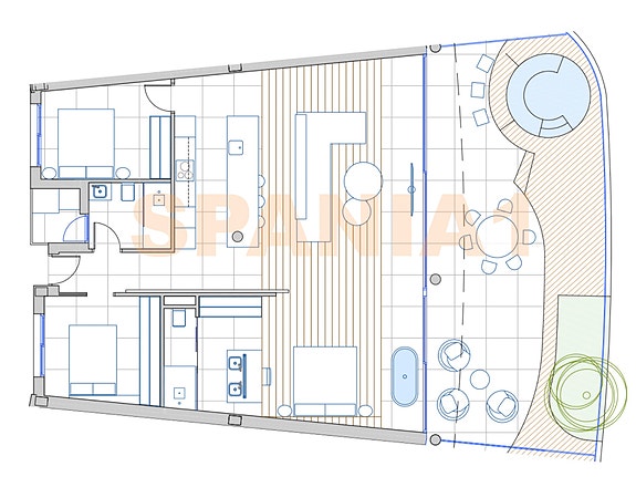 Plantegning av denne leiligheten