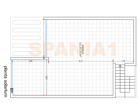 Plantegning av villaen - Takterrasse