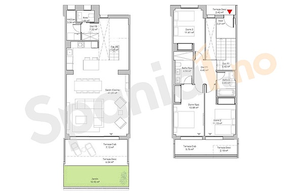 Plantegning av boligen