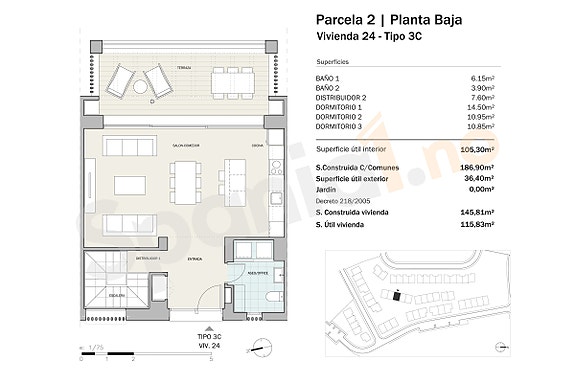 Plantegning villa 24