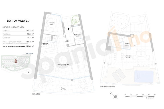Plantegning bolig med 4 soverom og3 bad