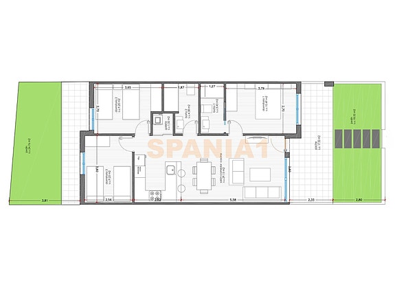Plantegning - leilighet på bakkeplan