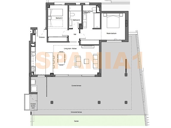 Plantegning av denne leiligheten