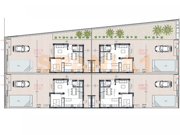 Oversikt over villaene som skal bygges