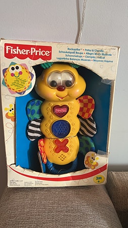 Vintage unik leke for barn 3 år + Retro Fisher Price baby leke fra 25 år siden