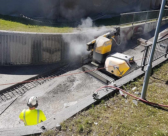 Vannmeisling med belterobot