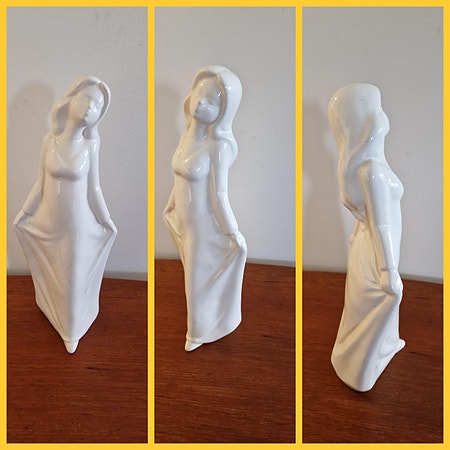 VINTAGE / GAMMEL "PORSELEN FIGUR " DAME