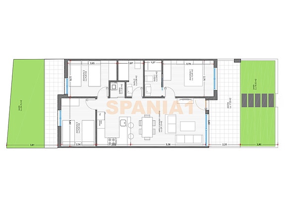 Plantegning - leilighet på bakkeplan