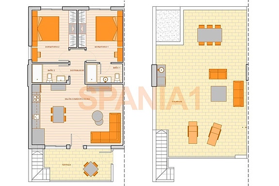 Plantegning av leiligheten