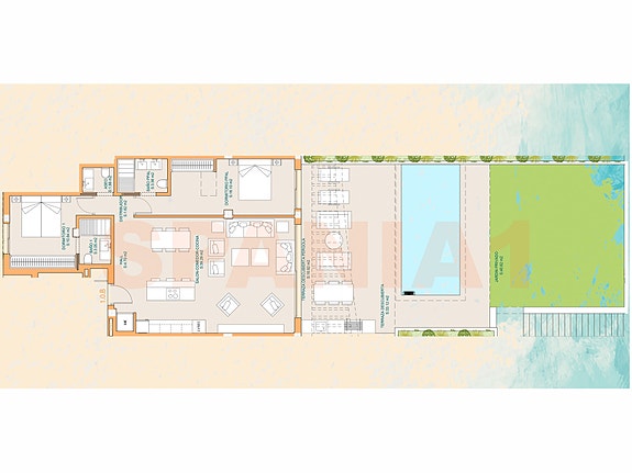 Plantegning av leiligheten