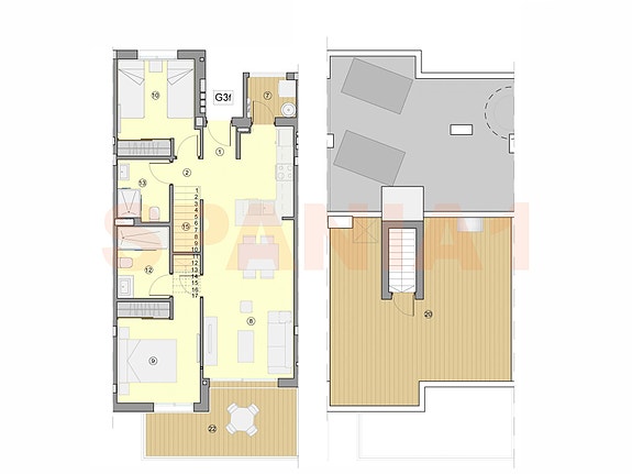 Plantegning av leiligheten