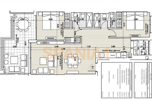 Alle leilighetene har lik plantegning inne, men ulik størrelse på terrasse.