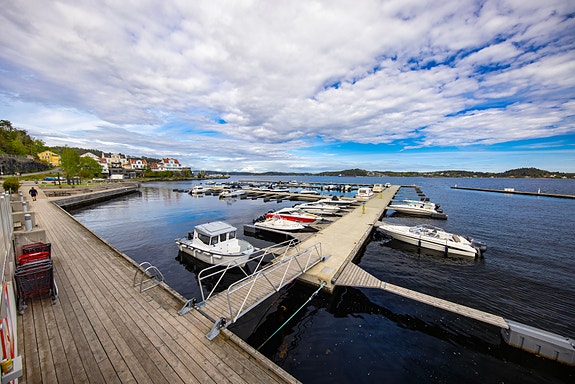 Kragerø - Kirkebukta marina - Båtplasser med super beliggenhet i sentrum av Kragerø