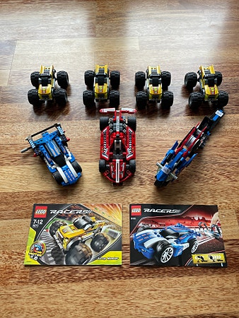 Lego 7 små sett, fra Racers serien