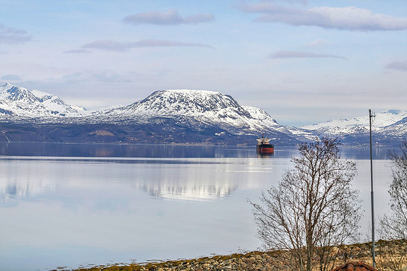 Utsikten fra eiendommen