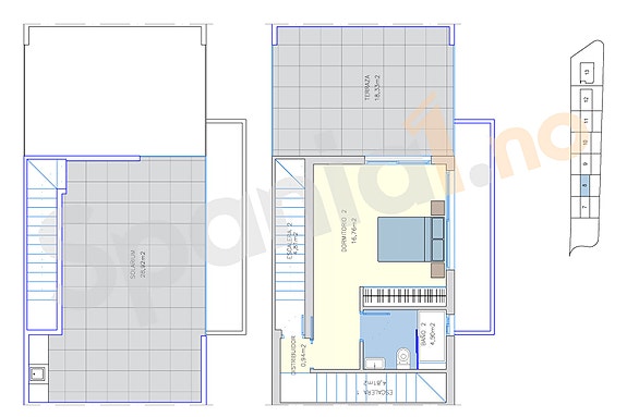 Plantegning 2.etg og takterrasse