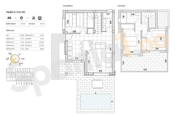 Plantegning villa A bolig 4 til 10