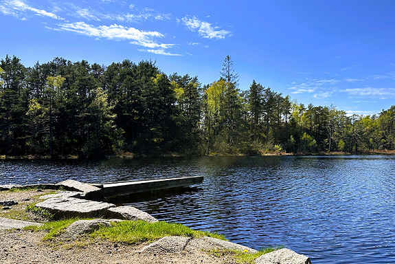 Badeplass ved Hauslandstjenn