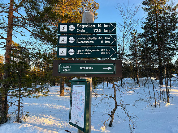 Nærhet til langstrakte skiløyper!