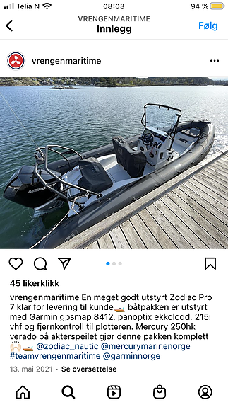 Zodiac Pro 7, Mye utstyr, 250hk (LEDIG FRA 02.08) 19 of 19