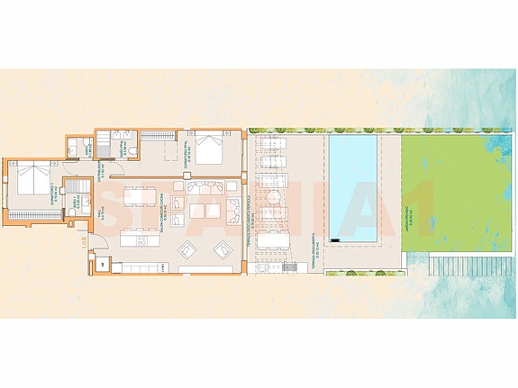 Plantegning av leiligheten