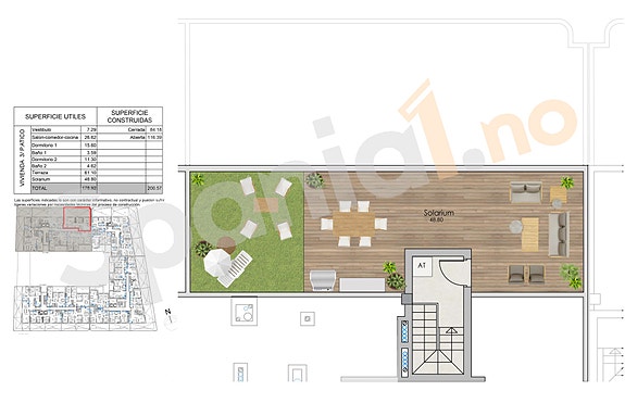 Plantegning takterrasse