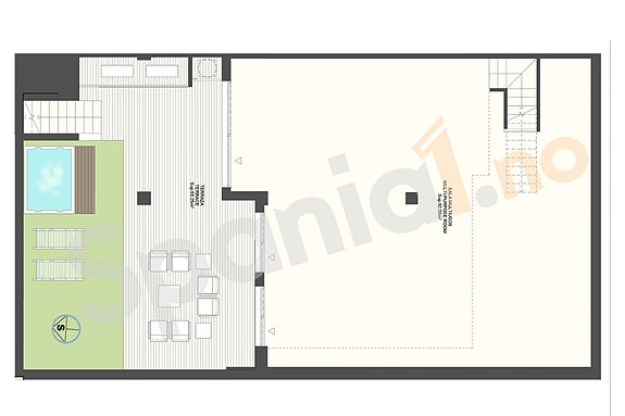 Plantegning duplex leilighet med 2 soverom