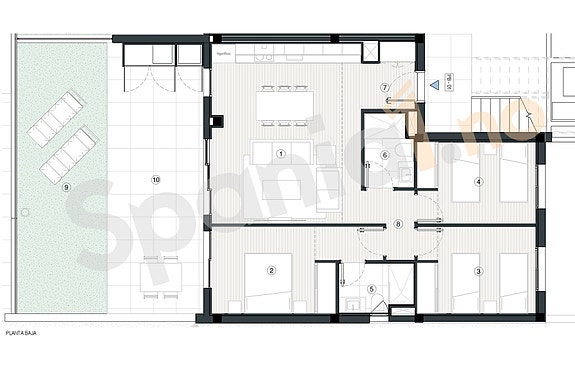 Plantegning leilighet med 3 soverom