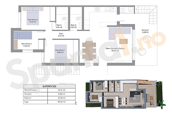 Plantegning toppleilighet