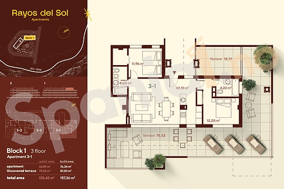 Plantegning leilighet 3-1