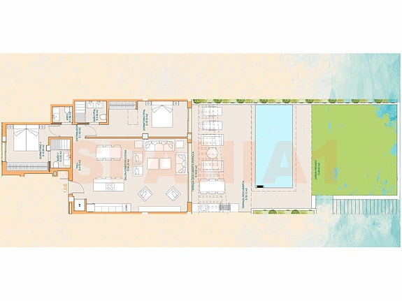 Plantegning av leiligheten