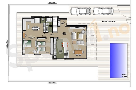 Plantegning av første etasje