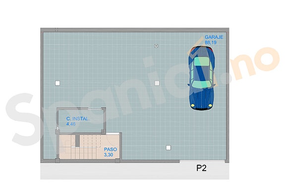Plantegning underetasje/garasje