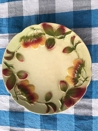 Fat med jordbær veggfat veggdekor vintage retro