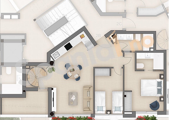 Leilighet med 2 soverom