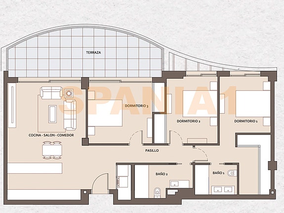 Plantegning av leiligheten