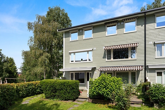 - Hesteskoen 10H er et enderekkehus over tre plan med en god beliggenhet på Kjelsås, med nærhet til barnehager, skoler, offentlig kommunikasjon, servicetilbud, samt sentrum og Marka - en perfekt beliggenhet for familier -