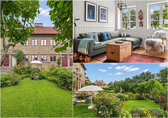 Leter du etter et townhouse som du kan gjøre om til din drømmebolig? Ønsker du å kunne gå rett ut fra stuen til en vakker hage med flotte solforhold - hvor det blomstrer hele sommerhalvåret?