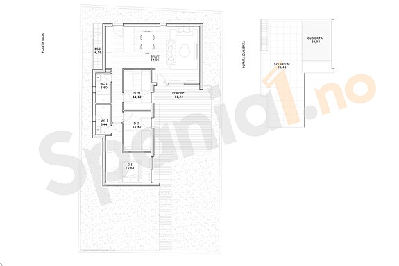 Plantegning villa nr. 3