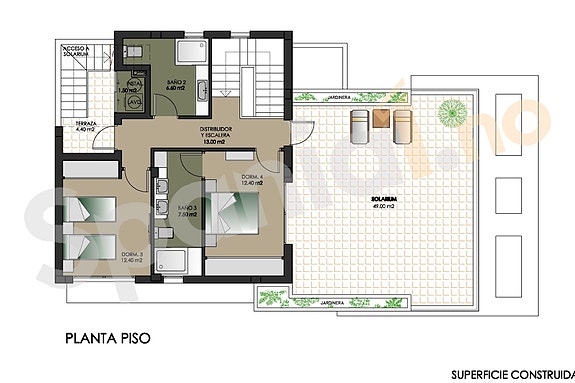 Plantegning av andre etasje