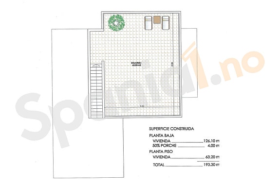 Plantegning takterrasse
