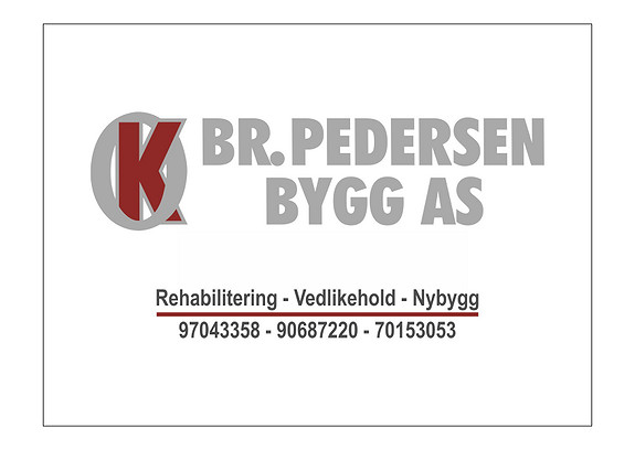 Br. Pedersen Bygg as logo